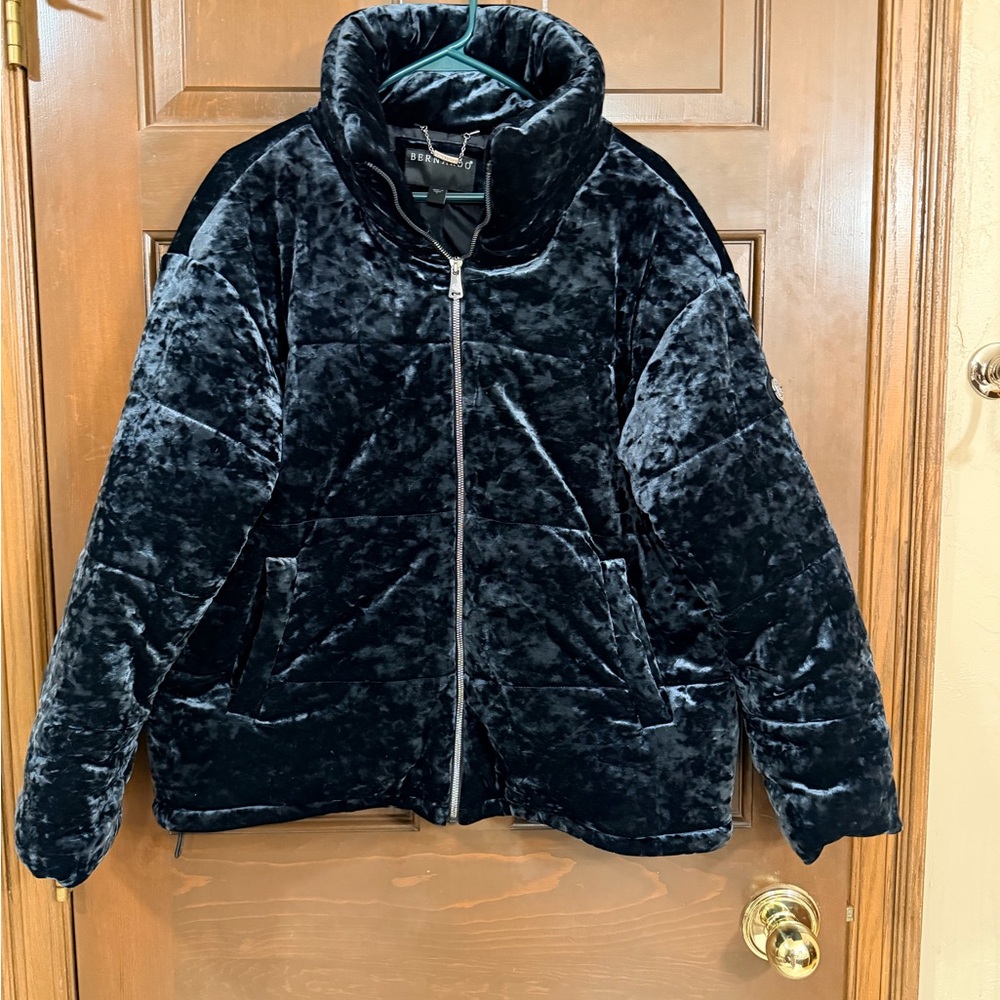 Bernardo Black Velvet Puffer Jacket